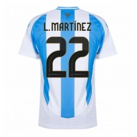 Argentina Lautaro Martinez #22 Fotballklær Hjemmedrakt Copa America 2024 Kortermet